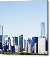 Chicago City Grant Park Skyline Usa Canvas Print