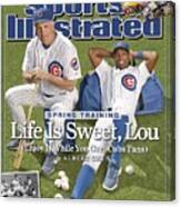 Chicago Cubs Manager Lou Piniella And Alfonso Soriano Sports Illustrated Cover Canvas Print