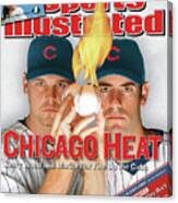 Chicago Heat Kerry Wood And Mark Prior Fire Up The Cubs Sports Illustrated Cover Canvas Print