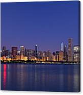 Chicago Skyline At Dawn Canvas Print