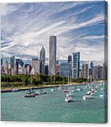 Chicago Skyline Daytime Panoramic Canvas Print