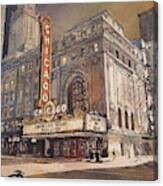 Chicago Theatre- Illinois Canvas Print