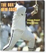 Chicago White Sox Greg Luzinski... Sports Illustrated Cover Canvas Print