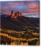 Chimney Rock Sunset Canvas Print