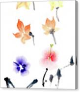 Chinese Style Flower Painting Canvas Print