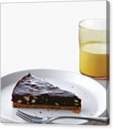 Chocolate Hazelnut Tart Canvas Print