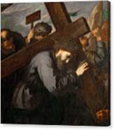 Christ Carrying The Cross Canvas Print