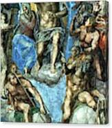Christ Detail From The Last Judgement In The Sistine Chapel Canvas Print