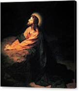 Christ In Gethsemane Canvas Print