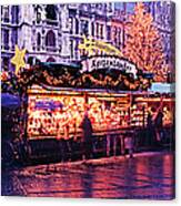 Christmas Market Canvas Print