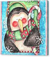Christmas Penguin Canvas Print