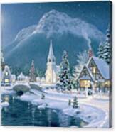 Christmas Village Canvas Print