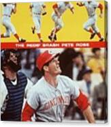 Cincinnati Reds Pete Rose... Sports Illustrated Cover Canvas Print