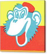 Circus Monkey Canvas Print