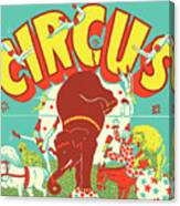 Circus Scene Canvas Print
