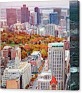 City Of Boston Massachusetts Canvas Print
