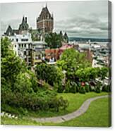 City View Of Old Quebec City, Quebec Canvas Print