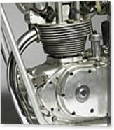 Classic Motorbike Mondial 175. Engine Canvas Print
