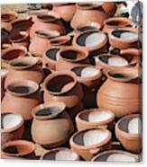 Clay Pots  For Sale In Chatikona Canvas Print
