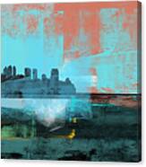 Cleveland Abstract Skyline Ii Canvas Print
