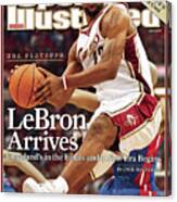 Cleveland Cavaliers Lebron James, 2007 Nba Eastern Sports Illustrated Cover Canvas Print