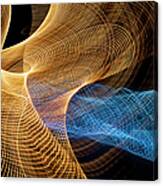 Close Up Of Flowing Light Trails Canvas Print