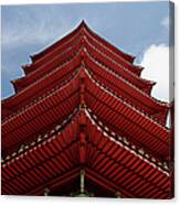 Close Up Of Pagoda Roof Canvas Print