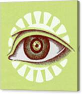 Closeup Of An Eye Canvas Print