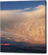 Clouds At Sunset From Bryce Point Bryce Canyon National Park Utah Canvas Print