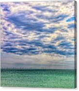 Clouds Over Worthing Beach Canvas Print