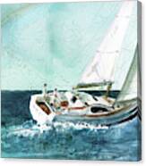 Coastal Sailing Canvas Print