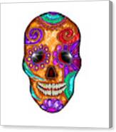 Colorful Abstract Skull Canvas Print