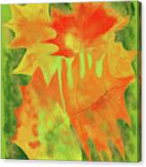 Colorful Fall Leaves Canvas Print