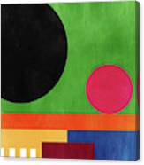 Colorful Geometric Abstract 4- Art By Linda Woods Canvas Print