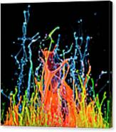 Colorful Liquid In Motion Canvas Print