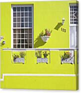 Colourful Home In Bo Kaap, Cape Town Canvas Print