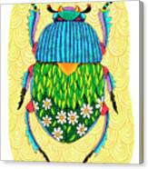Common Garden Beetle Mounted Canvas Print