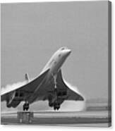 Concorde On First Takeoff From New York Canvas Print