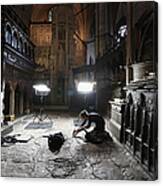 Conservation Staff At Westminster Abbey Canvas Print