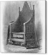 Coronation Chair In Westminster Abbey Canvas Print