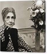 Countess Karen Blixen Relaxes Canvas Print