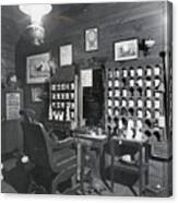 Country Barber Shop Of 1878 Canvas Print