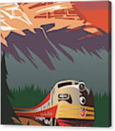 Cp Travel By Train Canvas Print