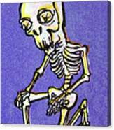 Creepy Skeleton Canvas Print