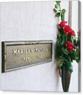 Crypt Of Marilyn Monroe Canvas Print