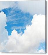 Cumulus Clouds And Patch Of Blue Canvas Print