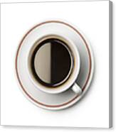 Cup Of Coffee Clipping Path Included Canvas Print