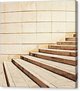 Curved Steps Leading Upwards For Tower Canvas Print