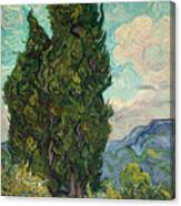 Cypresses. Artist Gogh, Vincent, Van Canvas Print