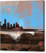 Dallas Abstract Skyline I Canvas Print